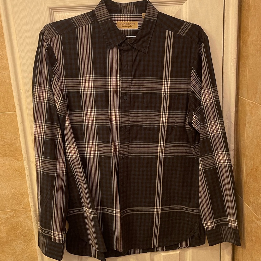 Burberry long sleeve button down shirt